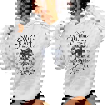 Spooky Mamas Club ソーシャル ハロウィン ダークコケット ブラック リボン レディースパーカー - Kawaiitshirt