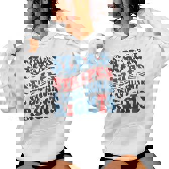 Stars Stripes & Basic Human Rights 4Th Of July Rights Women Hoodie - Monsterry