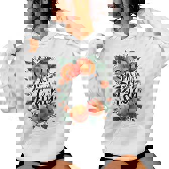 Sweet As A Georgia Peach Cute Southern Georgia Girl Women Hoodie - Thegiftio