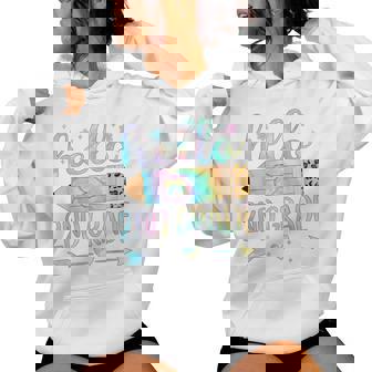 Tie Dye 2Nd Grade Back To School Hello Second Grade Teacher Women Hoodie - Thegiftio