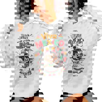 Toddler Viva Mexico Girl Mexican Flag Independence Day Women Hoodie - Monsterry