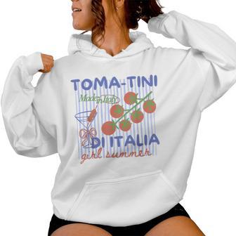 Tomato Girl Summer Tomato Fresh Fruit Trendy Aesthetic Women Hoodie - Thegiftio UK