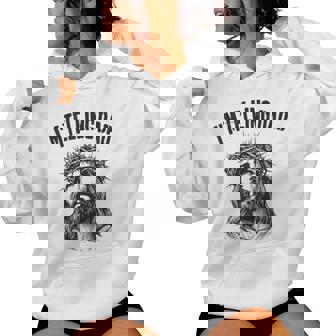 Vintage Retro I'm Telling Dad Religiious Christian Jesu Sweat à capuche femme - Cadeauxyz