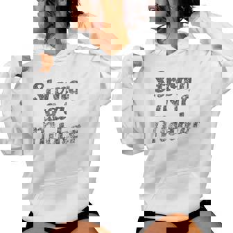 Vintage Strong As A Mother For Mom Mother's Day Women Hoodie | Mazezy