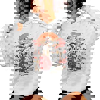 アニメ 女の子 日本 バックプリント レディースパーカー - Kawaiitshirt