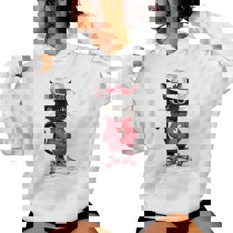 カナダデー 面白い クール 黒猫 カナダ国旗 キッズ 女の子 男の子 レディースパーカー - Kawaiitshirt