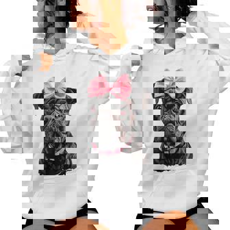 コケット ボウケーン コルソ 犬 ママ ピンクリボン 女の子 レディースパーカー - Kawaiitshirt