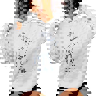 シカトhikato しかと 鹿 イラスト 簡単 鹿の十 鹿十 無視 シカトする 花札 言葉 おもしろ レディースパーカー - Kawaiitshirt