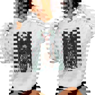 セクシーガールグラフィックtシャツ セクシーな悪魔の女の子のピンナップバックプリント レディースパーカー - Kawaiitshirt