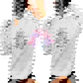 ヨガ 瞑想 カラフル ボーホー ロータス 曼荼羅 蓮の花 レディースパーカー - Kawaiitshirt