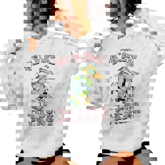 レトロ グルービー Be Kind To Your Planet Earth Day 70年代 80年代 4月 レディースパーカー - Kawaiitshirt