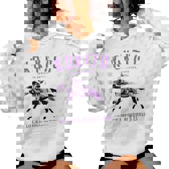 古希祝い 競馬好き うま 馬好き 父 母 男性 女性 70歳お祝い Life's Race Always Chase 長袖tシャツ レディースパーカー - Kawaiitshirt