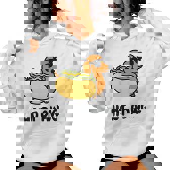 面白い犬 ホットドッグ 食通 駄洒落ギフト 男性 女性 キッズ 男の子 女の子 レディースパーカー - Kawaiitshirt