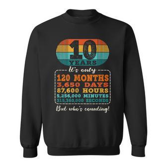 10 Años 120 Meses 3650 Días Quién Está Contando 10 Cumpleaños Camisa de entrenamiento - Regaloses