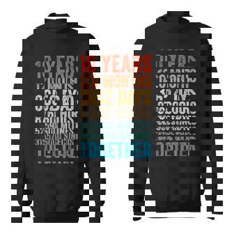 10年目の記念日 彼 彼女 カップル 10回目の結婚 スウェットシャツ - Kawaiitshirt