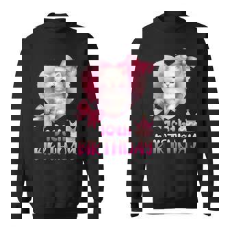 10歳の誕生日 ピンク かわいい 猫 スウェットシャツ - Kawaiitshirt