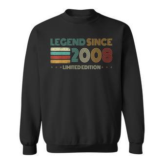 17 Years Old Legend Since 2008 17Th Birthday Sweatshirt - Thegiftio UK