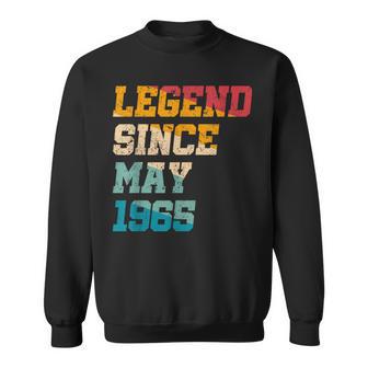 1965年5月以来の伝説 面白い 60歳 レトロ 還暦 スウェットシャツ - Kawaiitshirt