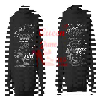 1976年6月 誕生日 この女王は1976年6月に生まれました スウェットシャツ - Kawaiitshirt