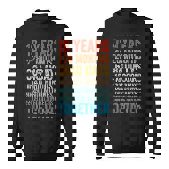 19年目の記念日 彼 彼女 カップル 19回目の結婚 スウェットシャツ - Kawaiitshirt