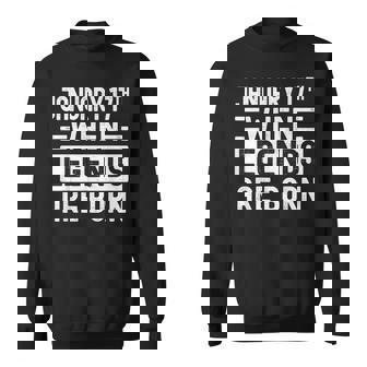 1月17日 誕生日 1月17日 誕生日プレゼント スウェットシャツ - Kawaiitshirt