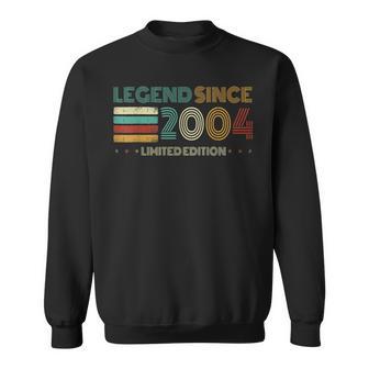 21 Years Old Legend Since 2004 21St Birthday Sweatshirt - Thegiftio UK
