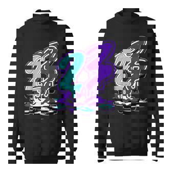 23 Drip 5 Grape Matching Color Match Graphic Sweatshirt | Mazezy