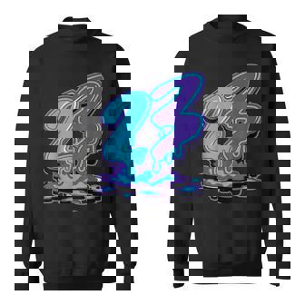 23 Drip 8 Aqua Matching Color Match Graphic Sweatshirt | Mazezy