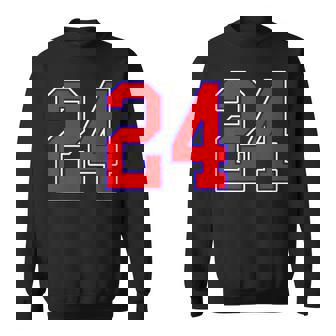 24番の大学スポーツスタイル。レッド、ブルー、ホワイト。 スウェットシャツ - Kawaiitshirt