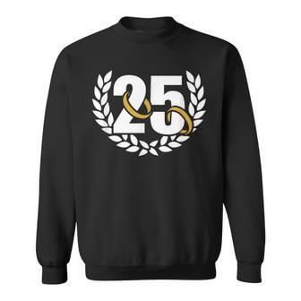 25 Años 25 Años De La Corona Del Aniversario De La Boda Camisa de entrenamiento - Regaloses