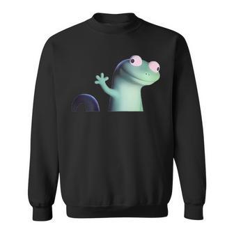 2Side Lizard Lizard Lizard Weirdcore Animal Meme Gen Z Sweatshirt - Thegiftio UK