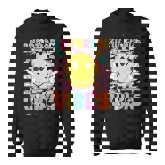 2年生 バイブス スマイルフェイス 新学期 2年生 スウェットシャツ - Kawaiitshirt