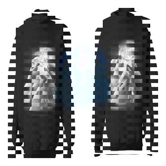 3 Beluga Whales Howling At The Moon Beluga Whale Lover Sweatshirt - Thegiftio