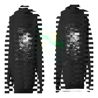 3 サイ クワガタ カブトムシ 月 三匹狼 ハウリング スウェットシャツ - Kawaiitshirt