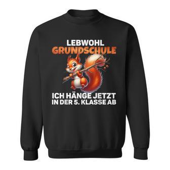 5 Klasse Realschule Gymnasium Grundschule 2024 Eichhörnchen Sweatshirt - Geschenkecke