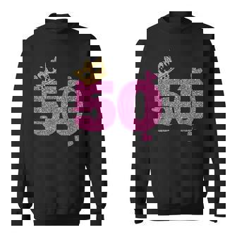 50歳の誕生日 王冠 50歳の誕生日 スウェットシャツ - Kawaiitshirt