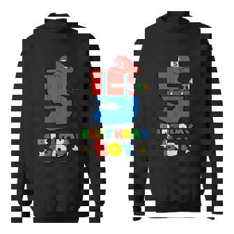 5Th Birthday Boy Super Gamer Gaming Theme Birthday Party Sweatshirt - Monsterry