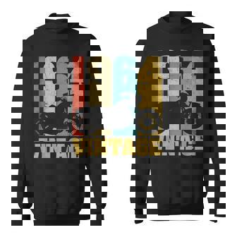 61 歳の誕生日バイカーギフトtシャツ-ヴィンテージ1964バイク スウェットシャツ - Kawaiitshirt