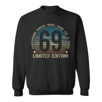 69 Year Old Vintage 1956 Limited Edition 69Th Birthday Sweatshirt - Thegiftio UK