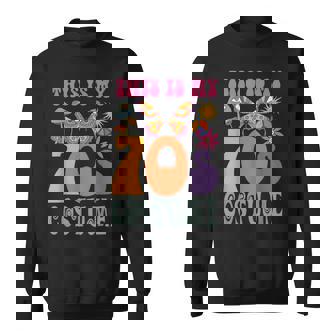 70年代ディスコ衣装 男女兼用 Peace Love ヒッピーコスチューム スウェットシャツ - Kawaiitshirt