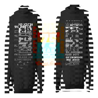 75歳の誕生日 75歳 900ヶ月 すごい生まれ 1950年 スウェットシャツ - Kawaiitshirt