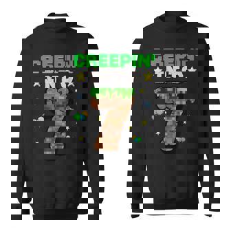 7Th Birthday Boy Gamer Pixel Creepin’ Into 7 Video Game Sweatshirt - Thegiftio UK