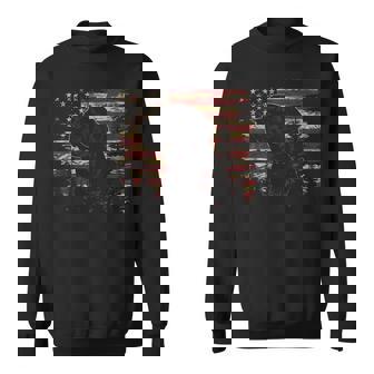 7月4日 アメリカ国旗 愛国心が強いラブラドールレトリバー犬 スウェットシャツ - Kawaiitshirt