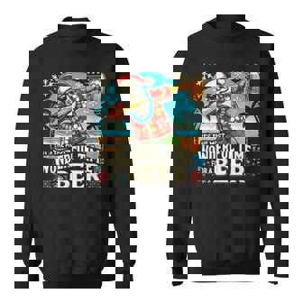 7月のクリスマス サンタハワイアンワンダフルビール スウェットシャツ - Kawaiitshirt