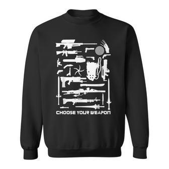 80年代映画 武器 サイエンスフィクションとホラーを選択 スウェットシャツ - Kawaiitshirt