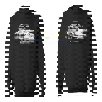 911 Retro Vintage 964 Turbo Car Classic Automotive Track Black Small -Adults Short Sleeve Sweatshirt - Thegiftio UK