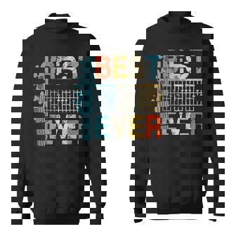 Accordement Guitare Rétro Best Dad Ever Musicien Guitariste Sweater e - Cadeauxyz