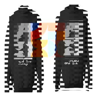 Acid Jazz ヴィンテージジャズミュージックバンド ミニマルtシャツ スウェットシャツ - Kawaiitshirt