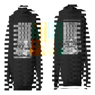Acoustic Guitar Vintage Guitarist Music Sweatshirt - Thegiftio