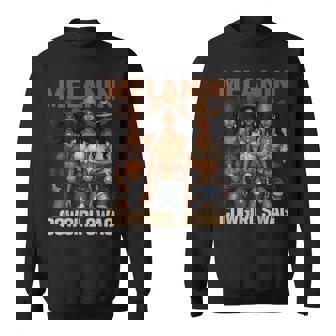 African Melanin Cowgirl Swag Melanin Cowgirls Black Bhm Sweatshirt - Monsterry